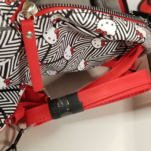 Hello Kitty Mini Backpack Purse Black & White Sanrio New in Box - Picture 7 of 8